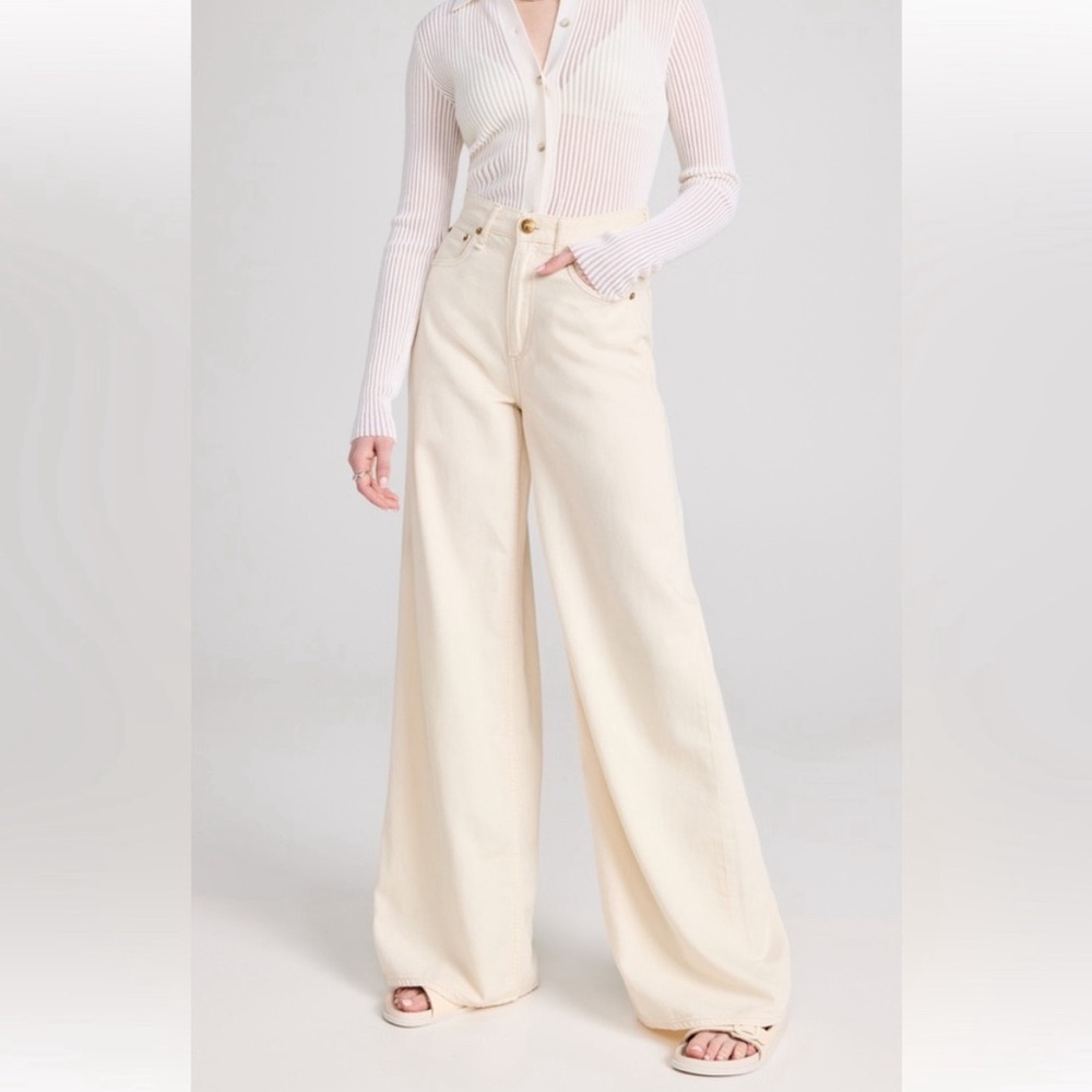 Rag & Bone Featherweight Sofie Jean in Ivory Size 30